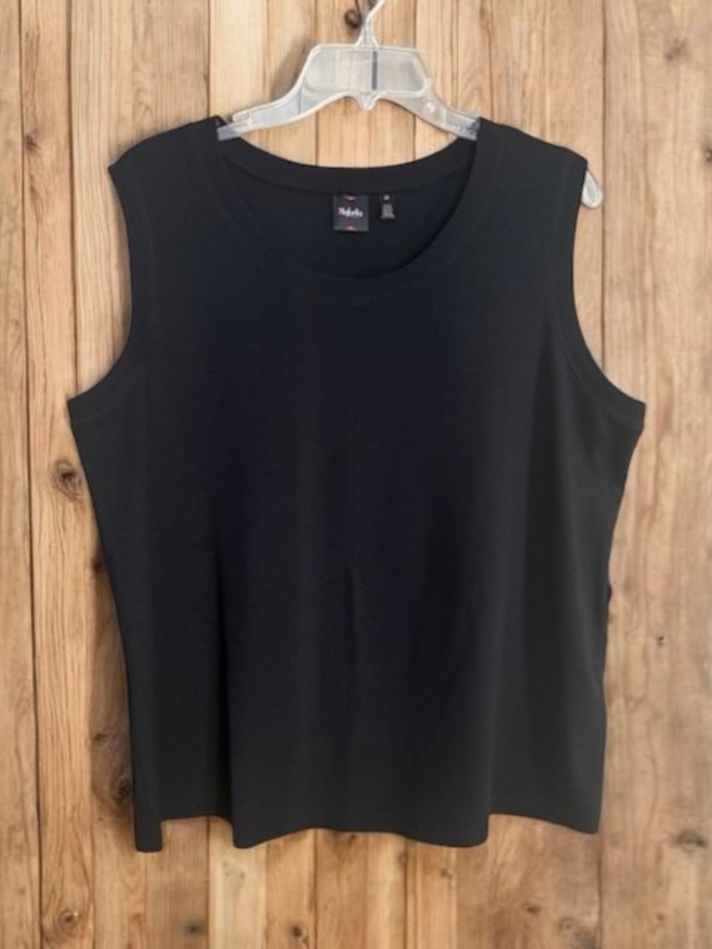 NWT! Rafaella Black Sleeveless Top | 2X